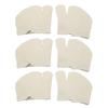 3 Pairs Front Toe Splited Socks Half Flip Flop Soft Breathable Slipless Splited Toe Socks Milk White