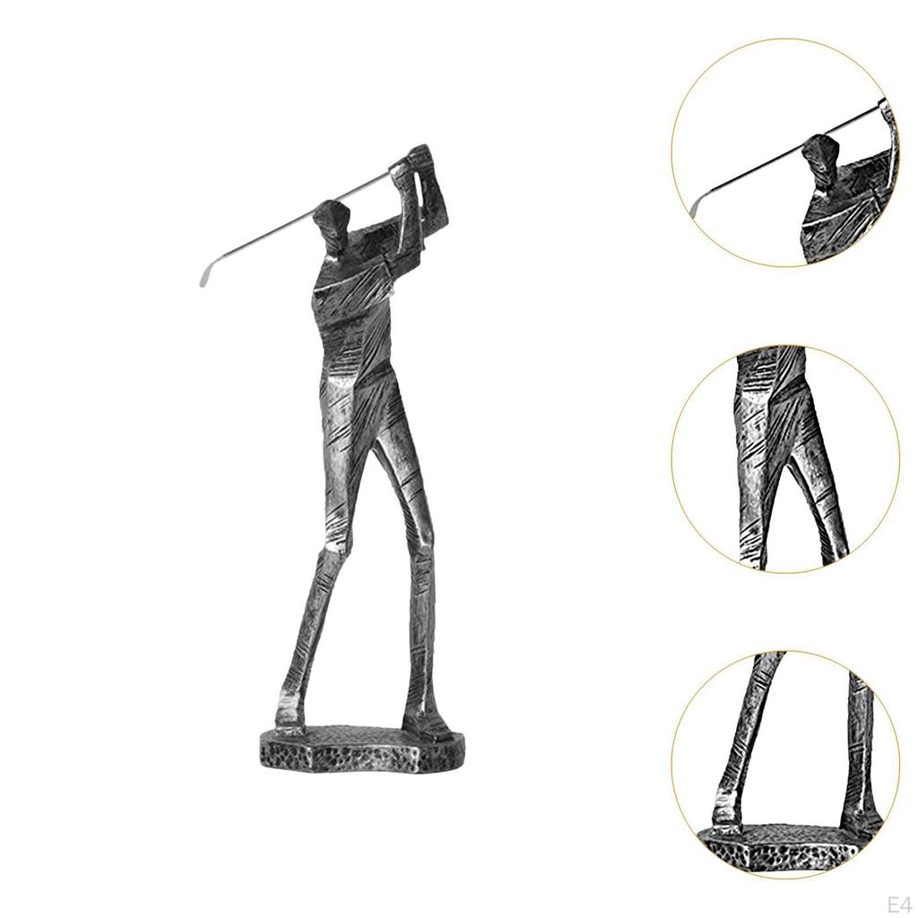 Golf Modern Golfer Sculpture for Home Decor