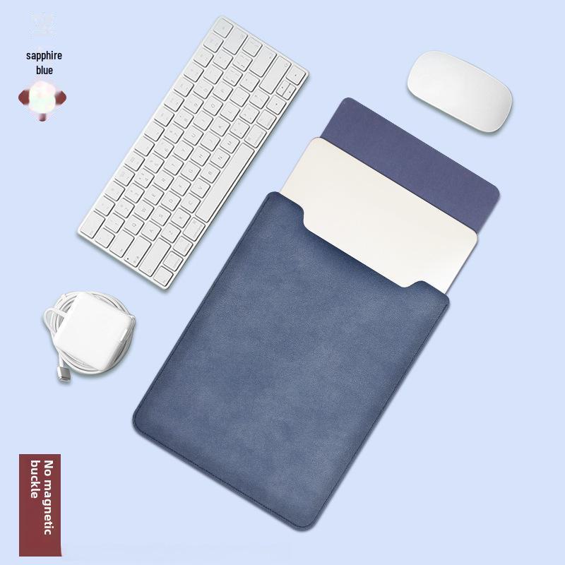 Ultra-Thin PU Leather Sleeve for Non-Magnetic MacBook Laptops