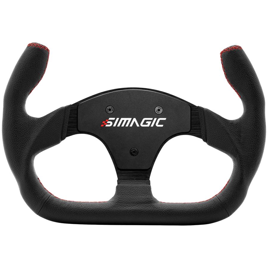 Volante SIMAGIC a forma di C senza HUB 325 mm Pelle