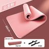 Men's Fitness Yoga Mat - Thick, Anti-slip, Shock-absorbing, Silent, Wide, and Soundproof for Home Exercise.