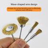 Professional 3Pcs Electric Grinder Brushes 2.35mm Shank Coppers Steel Construction Multi Surfaces Cleaning D57B