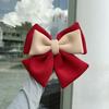 Dual-color Bow Motorcycle Helmet Decoration Electric Bike Helmet Accessories for Car Body Decoration Bowknot For Girl Women