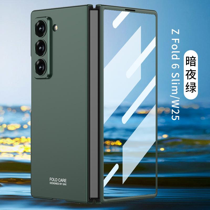 Amazon Applicable Samsung zfold1Slim Mobile Phone Case Ultra-thin Fine Hole Creative Case Film Integrated W11 Protective Case