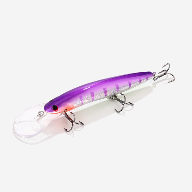 In-Stock Double-Tongued Minnow Hard Lure: Long-Casting, Sinking, Artificial Bait for Bass and Asp Fishing