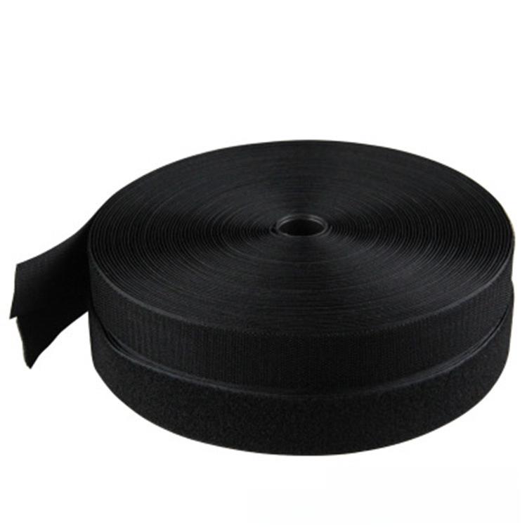 Bandă Velcro colorată, alb-negru, din nailon, pentru îmbrăcăminte și încălțăminte 