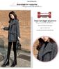2025 Autumn/Winter Plaid Petite Woolen Coat - Mid-Length, Loose Fit for Women