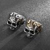 Stainless Steel Ghost Head Skull Ring for Men Punk Jewelry