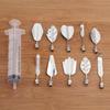 Set Unelte Artă Gelatină Oțel Inoxidabil Flori Frunze Unelte Artă Gelatină 3D Duze Budincă Ace Jello Unelte Gelatină pentru Tort