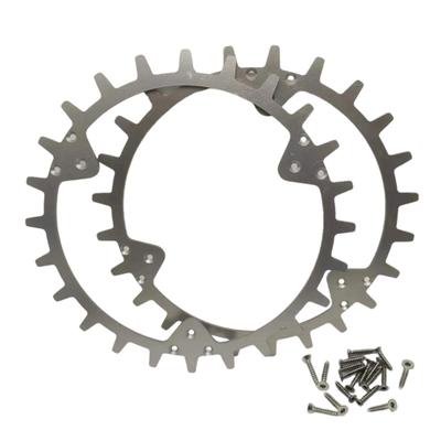 Weather Resistant Mower Wheel Studs Kit Reinforced Plastic Construction Noise Reduced Performances Secure Ground Contact