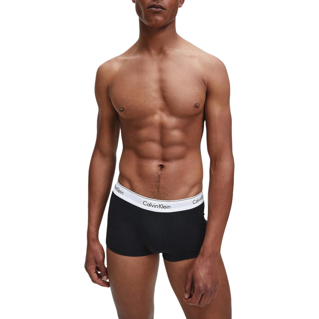 Calvin Klein Fascia in Seta di Ghiaccio con Lettere Boxer Larghi Biancheria intima Uomo 0000U2664G-998