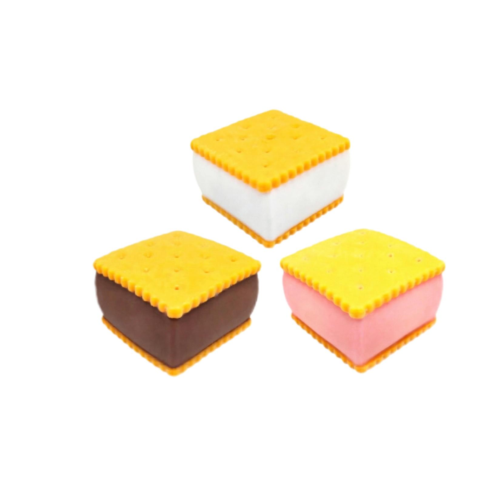 

3 Random Color Squeezable Sandwich- Stress Relief Toys, Creative Pressure Release And Decompression Fun