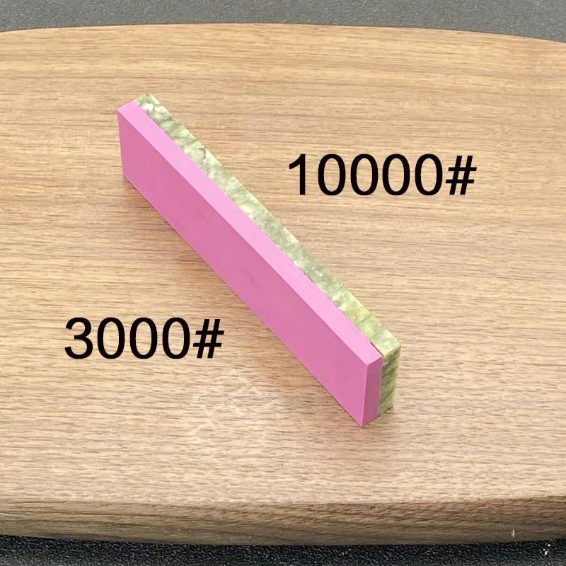10000 Körnung Natürlicher Grüner Achat Schärfstein Wetzstein Feinschleifen Polieren Rasiermesser Küchenmesser Schärfer Abziehwerkzeug