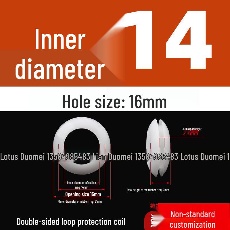 Industrial Dustproof Double-Sided Rubber Cable Grommet & Sealing Ring for Distribution Box