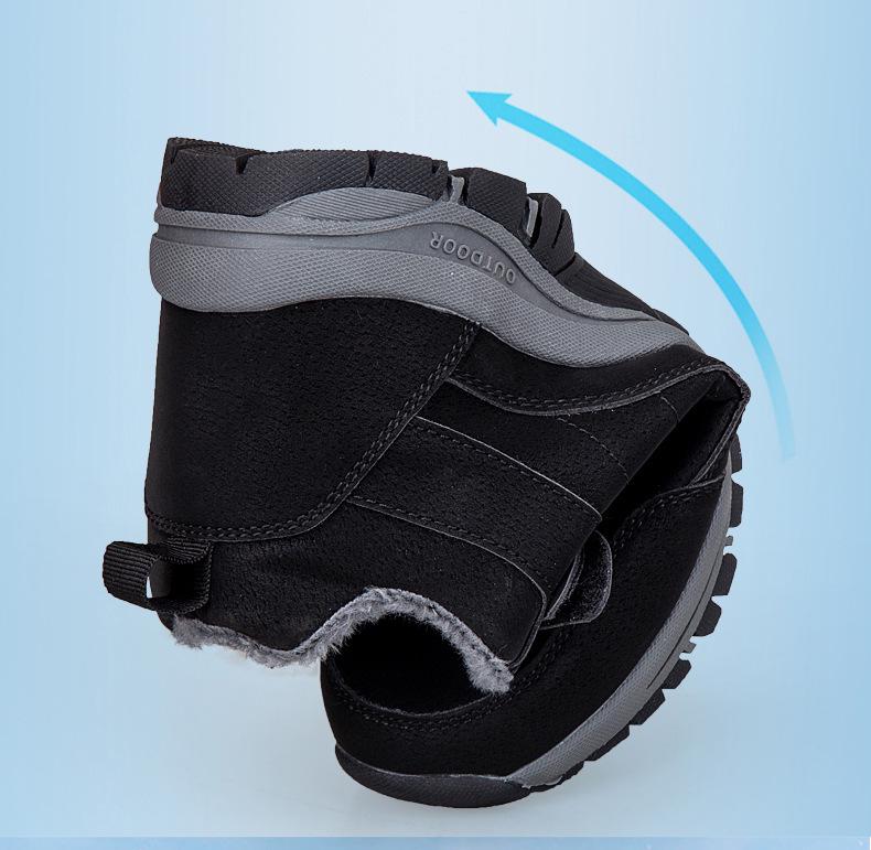 Warm Large Winter High-Top Cotton Shoes: Men's & Women's Comfort Footwear for Seniors and Parents