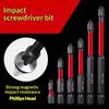 1 Set Anti Slip Bits Magnetic Screwdriver Bit Set Alloy Steel Impact Resistance Bits Phillip Suitable For Electric Drills