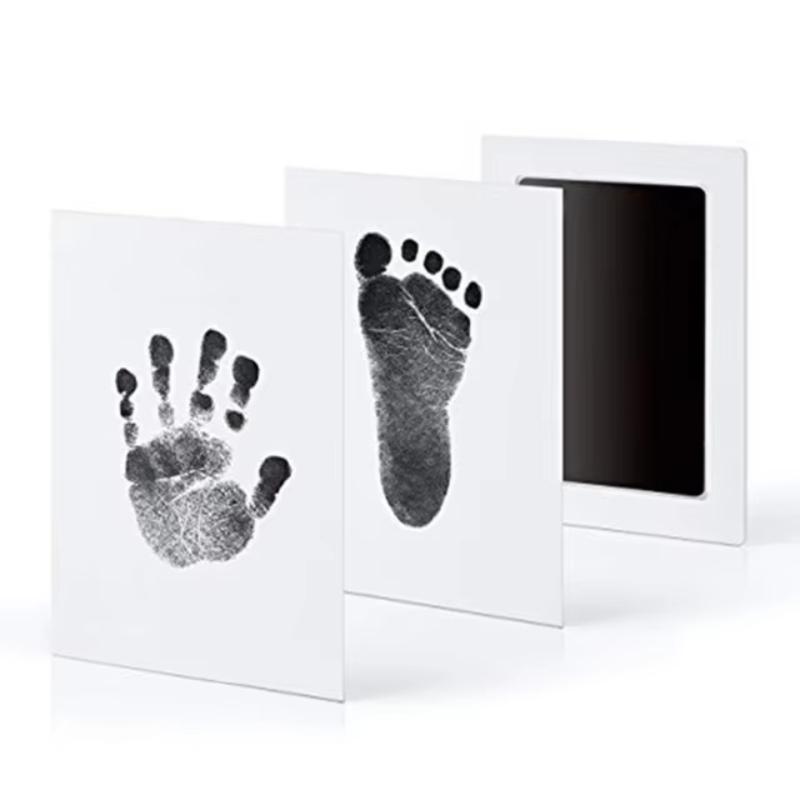 Kit Ink Pads Baby DIY Newborn Hand And Footprint Photo Frame Handprint Toddlers Souvenir Accessories Safe Clean Baby Shower Gift
