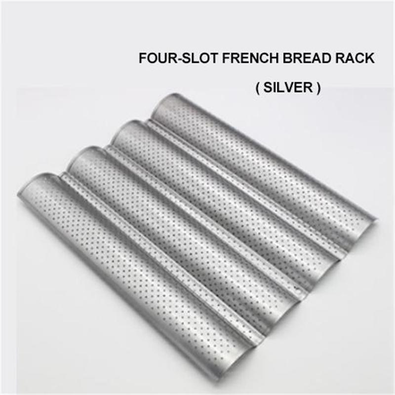 Non-Stick Bread Pans Baking Tray 2/3/4 Loaf Baguette Mold Loaves Wave Baker Baguette Pan Bakeware Baking Tray