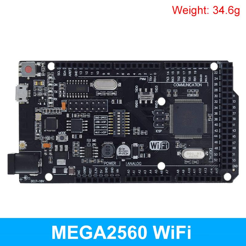 TZT MEGA2560 MEGA 2560 R3 (ATmega2560-16AU CH340G) Placa de desenvolvimento AVR USB MEGA2560 para arduino