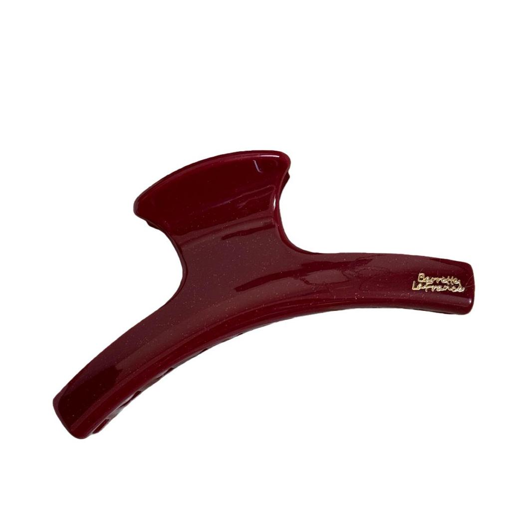 Red Series High-End Half-Up Hair Claw Clip for Women - Delicate New Year Updo Accessory