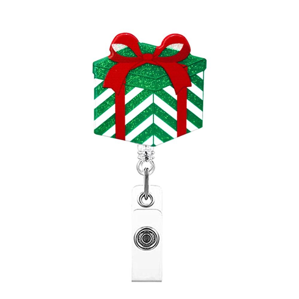 Snowman Elk Christmas Badge Reel Santa Claus ID Card Holder  Doctor Student