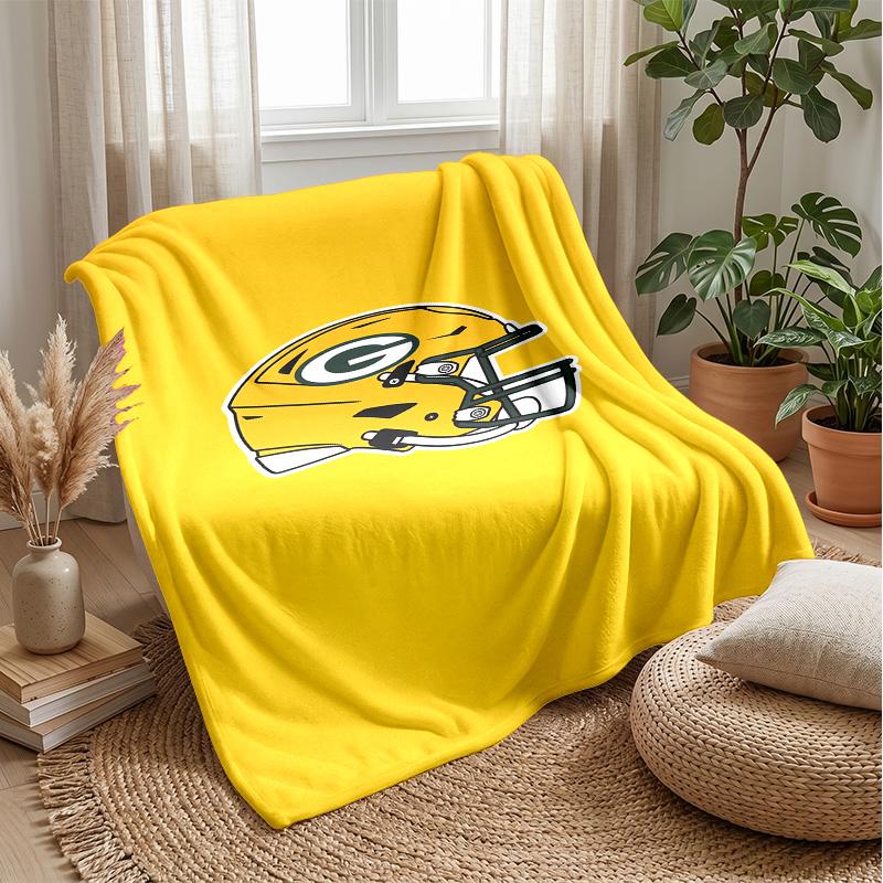Coperta in Flanella Pile Green Bay Packers Coperta Calda e Accogliente per Divano Letto Viaggio Uso Stagionale