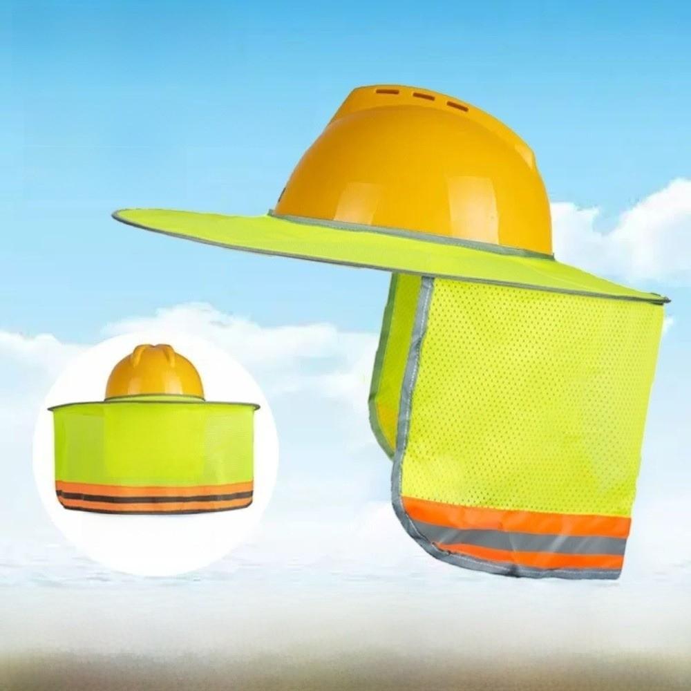 Breathable Safety Helmet Curtain UV Protection Sunscreen Neck Cover  Construction Site
