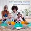Baby Musical Toy - Crawling Crab compatible with Toddlers 1-3, Sensory Interactive Tummy Time Toy with Music Sounds & Lights