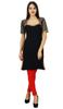 Atasi Womens Readymade Black Georgette Straight Salwaar Kameez with Dupatta