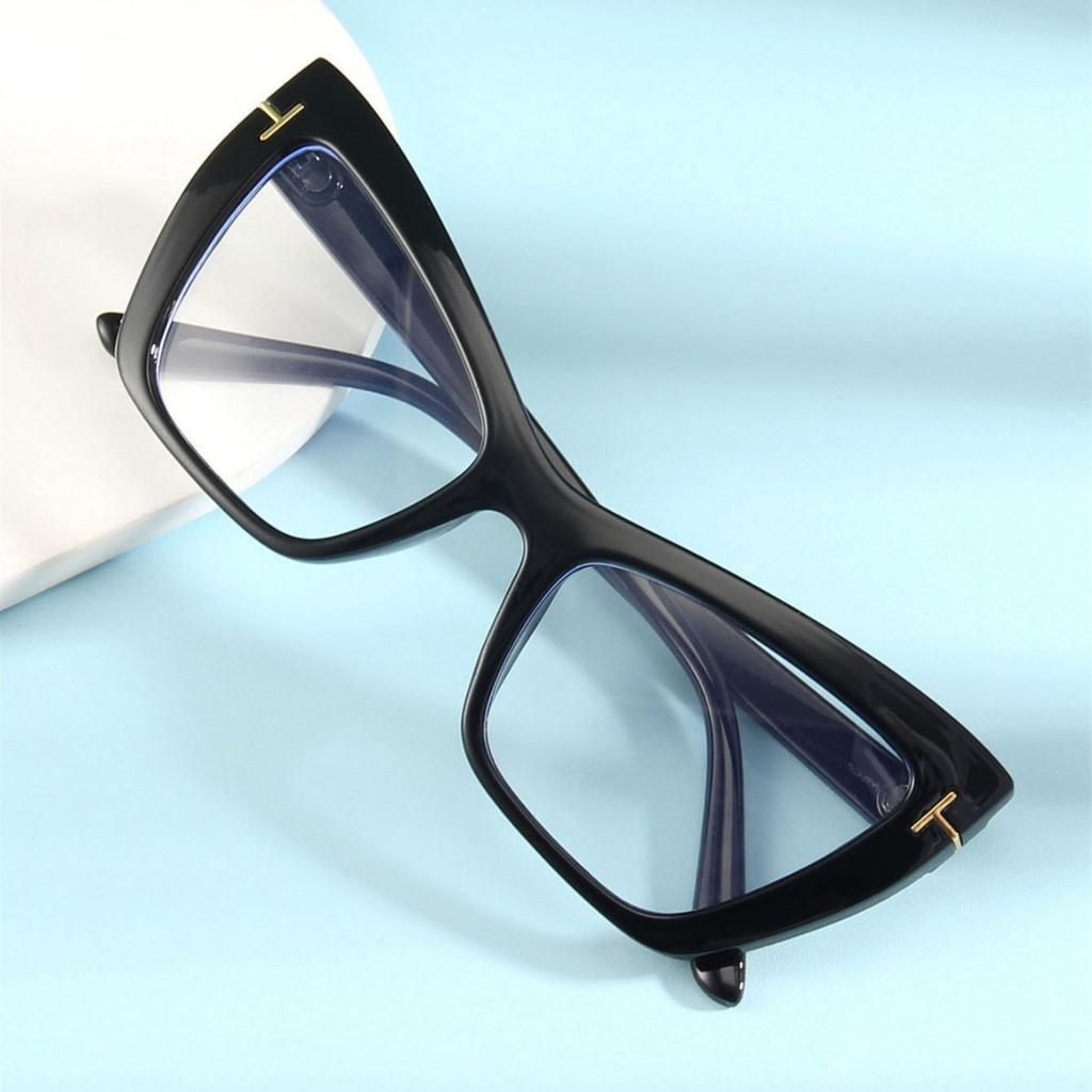 T-cat Eye Frame  New Anti-blue Light Mirror Female Fashion Retro Ins Lens Frame