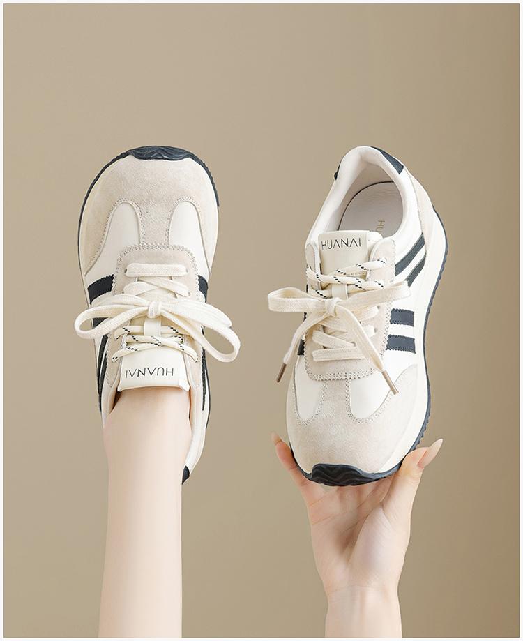 Dehun Shoes Women's 2026 New Spring and Summer Sports and Leisure Shoes Versatile, Slim, Breathable, Non tiring, Flat Bottom Shoes