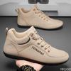 Fashion Men's Shoes 2025 Spring New Trend Casual Versatile Lace Up Anti Slip Daily Leather Single Shoe Sneakers Zapatos De Hombre Luxury
