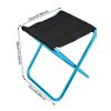 Blue Outdoor Mini Folding Stool Portable Camping Aluminum Alloy Foldable Chair for Fishing Climbing Barbecue