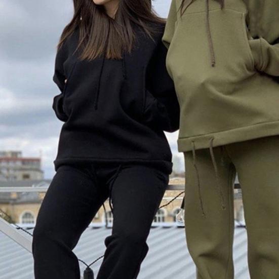 drawstring hem moletom com capuz