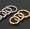 10/50 Stück Metall O-Ringe Federkarabiner für DIY Schmuck Offene Runde Karabiner Schlüsselanhänger Taschenclips Haken Hundeleinen Schnallen Verbinder