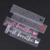 4 Xjust Breathe Rear View Mirror Sticker,Rearview Mirror Decal,Car Accessories For Women,Motivational Stickers,Water Bottle Lapt