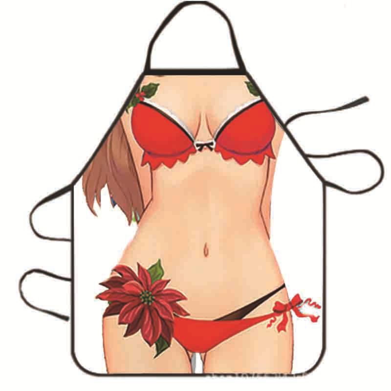 

Чоловічі та жіночі фартухи Персоналізовані Оригінальні Новинки Креативні Парні Вечірні Сексуальні Еротичні Подарунки One Size білий