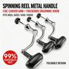 Fishing Spare Handle Arm with Metal Build and Black Power Knob for Maintenance Checks and Hardware Service Use