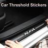 FMCL1 Car Trunk Bumper Sticker Door Sill Threshold Protector Pad For Ford KUGA Logo 2023 Carbon Fiber Door Pedal Anti-Scratch Cover