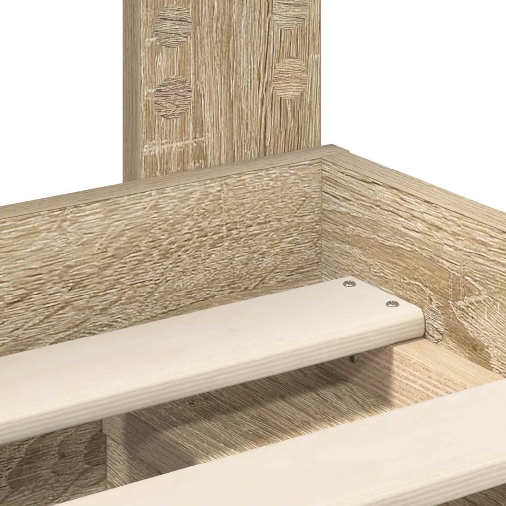 Bed Frame Sonoma 140 x 200 cm Solid Pine Wood