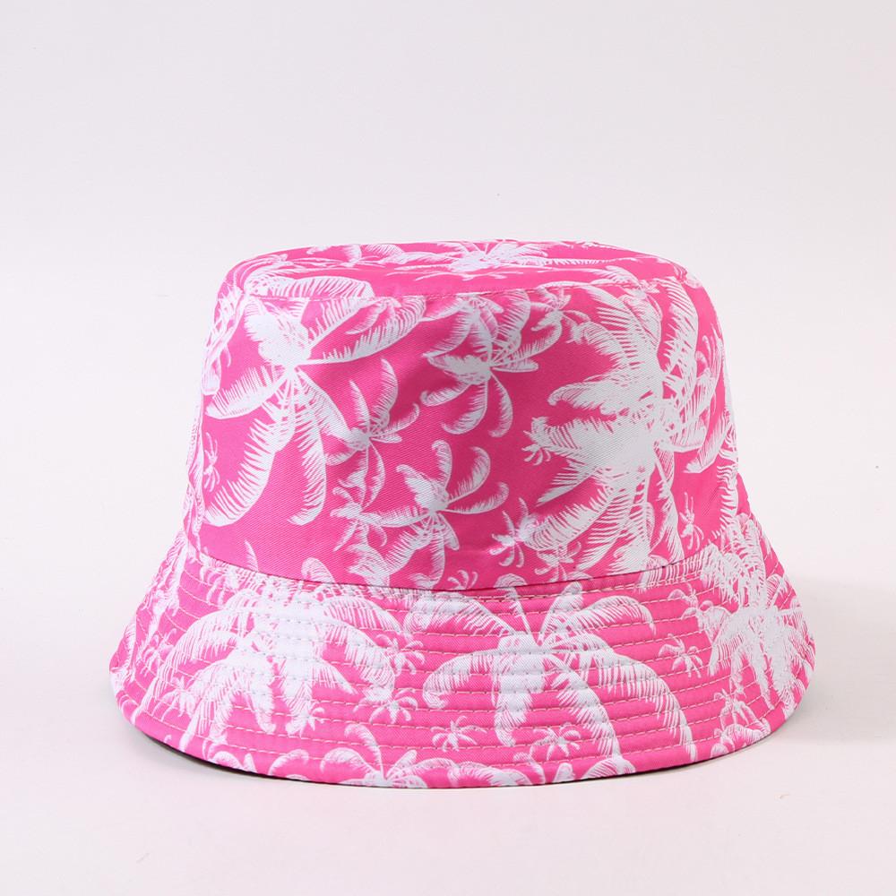 Stylish Summer Sun Hat With Coconut Tree Print For Men And Women