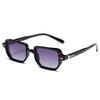 Punk Square Frame Glasses Small Frame UV400 Eyewear Retro Sun Glasses  Business