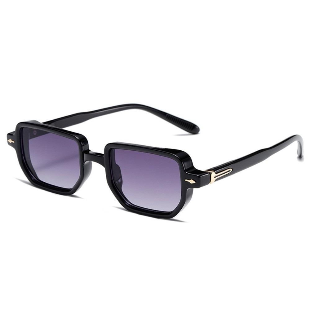 Punk Square Frame Glasses Small Frame UV400 Eyewear Retro Sun Glasses  Business