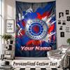 Custom Tapestry Wall Hanging, Rangers FC Personalized Name Text Home Wall Decor