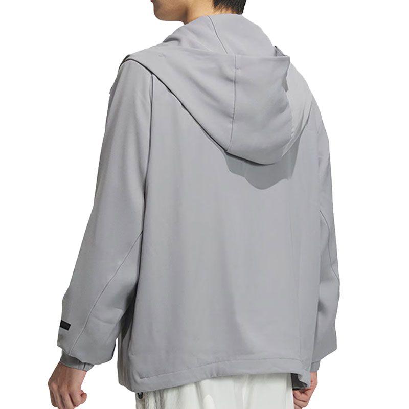 Adidas Wuzong Series Water-Resistant Soft Hooded Jacket Men Jackets Ice-Grey JL9354