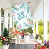 Hello Winter Christmas Garden Flag , Double-Sided, Durable Polyester, Outdoor Yard & Lawn Decor