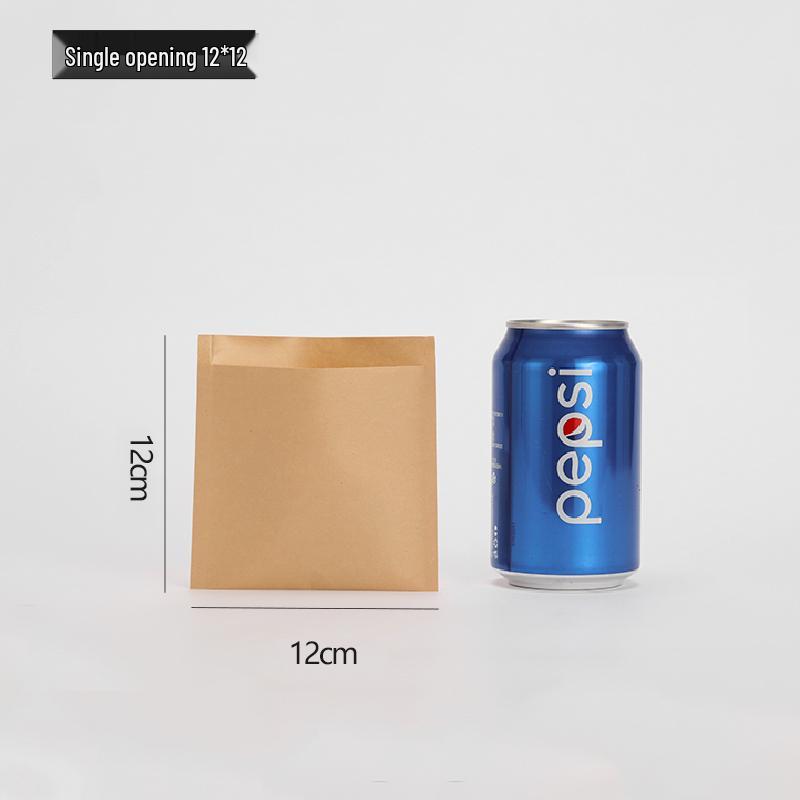 Oil-Proof Kraft Paper Food Bag for Pancakes, Roujiamo, Shaobing, and Barbecue Snacks