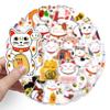 50 Cartoon Lucky Cat Laptop and Suitcase Decorative Stickers