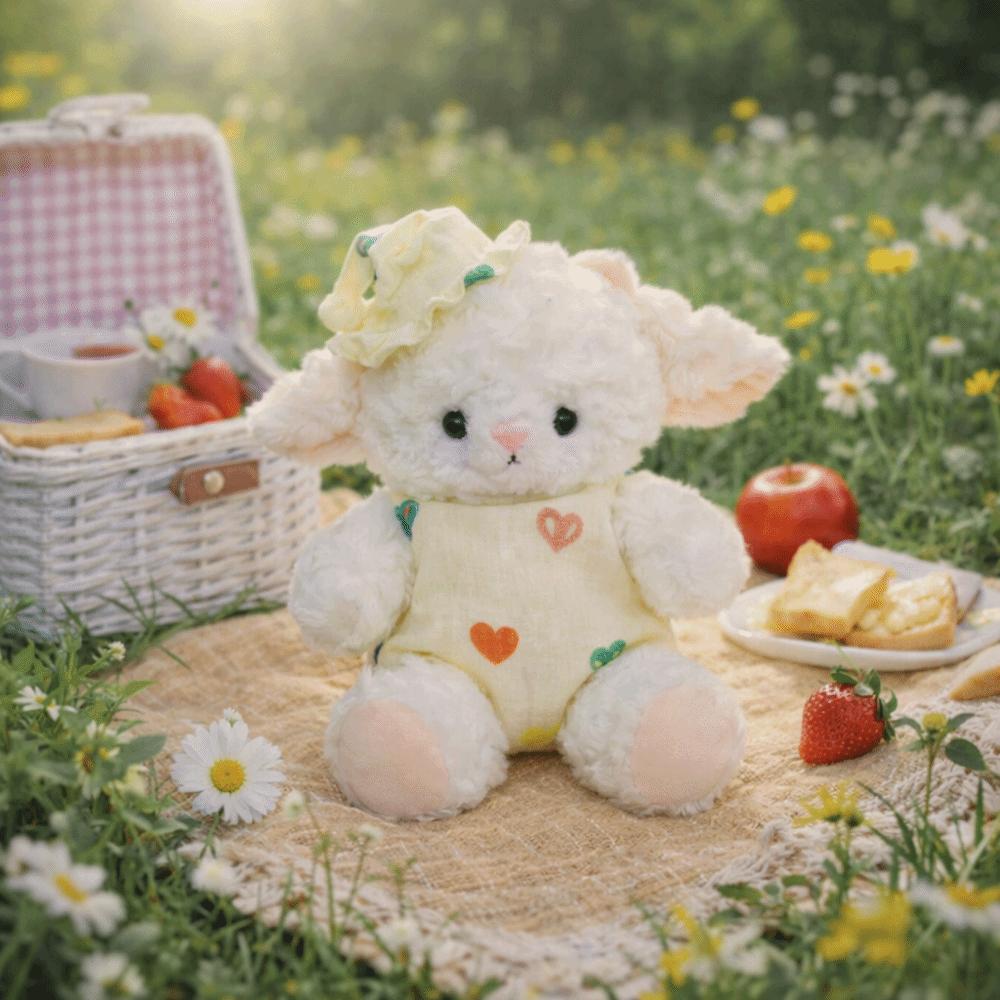 Wearing Hats Little Sheep Plush Toys Wearing Pajamas Plush Sheep Doll  Children's Toys