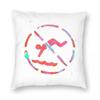 No Diving Cannonballs Only Square Pillowcase Polyester Linen Velvet Creative Zip Decor Home Cushion Cover